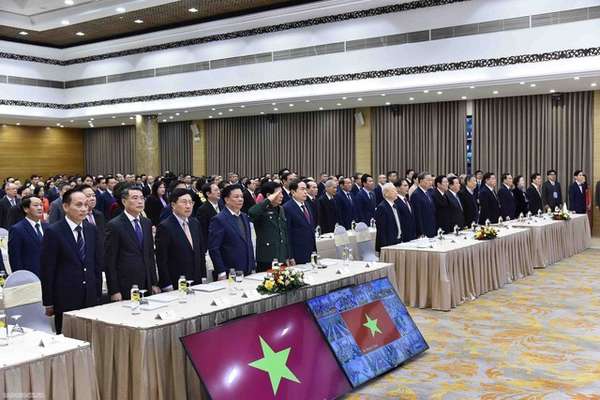 Tổng Bí thư Nguyễn Phú Trọng tới dự và phát biểu chỉ đạo Hội nghị Ngoại giao lần thứ 32