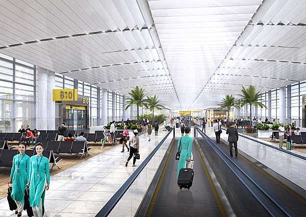 Nhà ga sân bay Long Thành được thiết kế xây dựng và áp dụng các công nghệ hiện đại nhất trong lĩnh vực hàng không