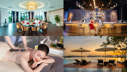 FLC Hotels & Resorts sở hữu hệ tiện ích tất cả trong một, từ hệ thống nhà hàng, quán bar đa phong cách đến bể bơi, phòng gym, spa cao cấp,...