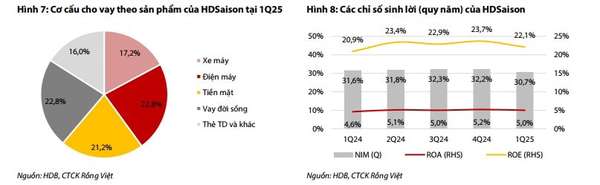 Cơ cấu cho vay và tỷ suất sinh lời của HDB
