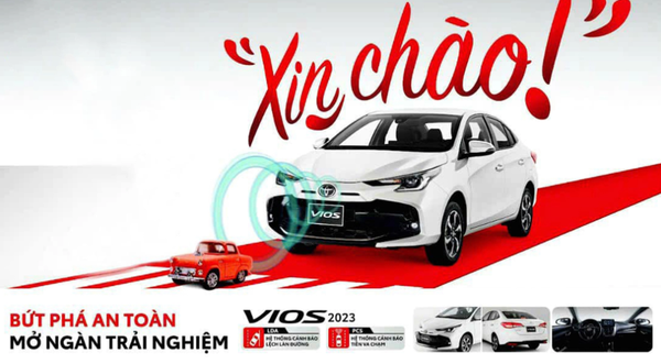 Hình ảnh Toyota Vios 2023 tại thị trường Việt Nam (Nguồn ảnh: Internet)