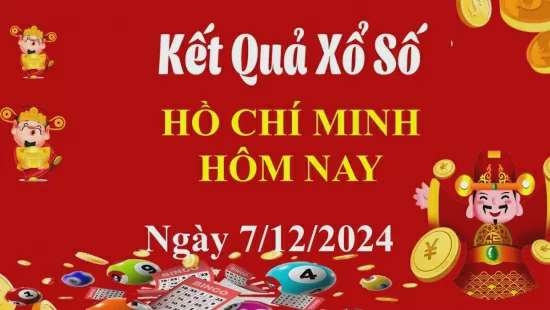 XSHCM 7/12, Kết quả xổ số TP.HCM hôm nay 7/12/2024, KQXSHCM thứ Bảy ngày 7 tháng 12