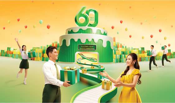 Vietcombank dành hơn 160.000 quà tặng khách hàng nhân dịp sinh nhật 60 năm