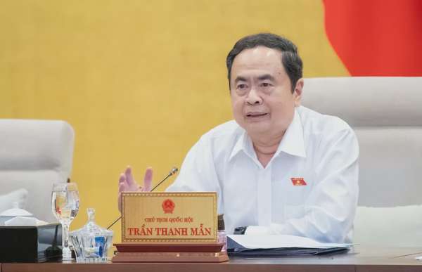 Chủ tịch Quốc hội Trần Thanh Mẫn phát biểu