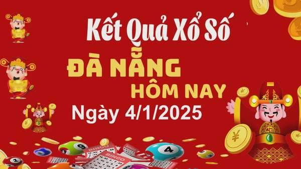 XSDNA 4/1, xem kết quả xổ số Đà Nẵng hôm nay 4/1/2025