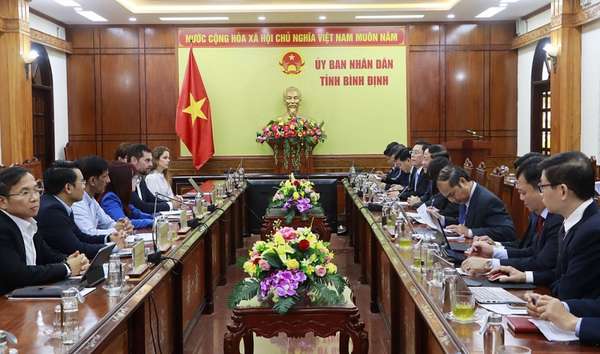 Quang cảnh buổi làm việc. Ảnh: Binhdinh.gov.vn