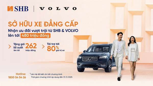 Volvo đang dành tặng nhiều ưu đãi chuyên biệt dành riêng cho SHB