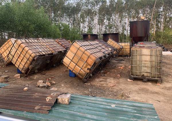Bình Thuận: Phát hiện nhà xưởng tái chế nhớt trái phép quy mô lớn