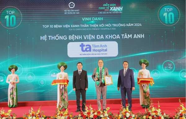 Bệnh viện Đa khoa Tâm Anh lọt Top 10 bệnh viện xanh