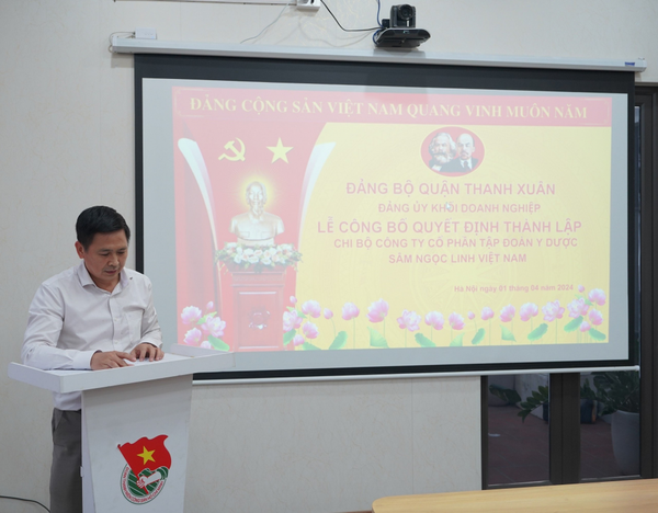 Thành lập Chi bộ Tập đoàn Y dược Sâm Ngọc Linh Việt Nam và Chi bộ Tạp chí Điều dưỡng Việt Nam