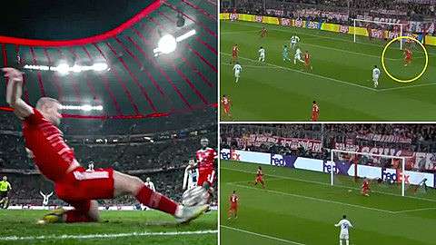 VIDEO: Pha cứu thua của De Ligt giúp Bayern “chết đi sống lại” trước PSG
