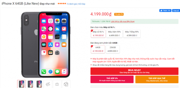 iPhone X tri ân người dùng với giá bán “rẻ như cho”