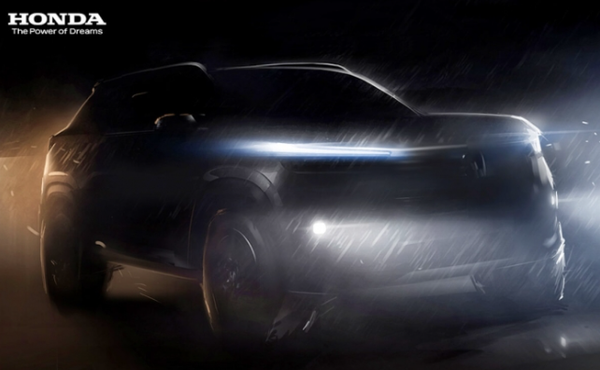 Teaser mẫu xe mới đi kèm với khẩu hiệu: “Khởi đầu năm 2023 bằng một cái nhìn cận cảnh về chiếc SUV hoàn toàn mới sắp ra mắt của Honda. Ra mắt vào mùa hè này”. 