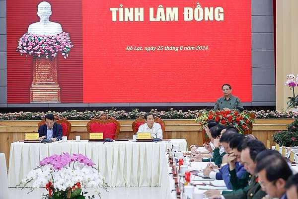 Thủ tướng làm việc với Ban Thường vụ Tỉnh ủy Lâm Đồng: Định hướng phát triển kinh tế-xã hội 2024