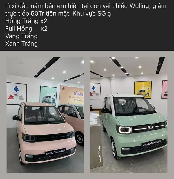 Wuling Hongguang Mini EV tiếp tục được giảm 50 triệu đồng