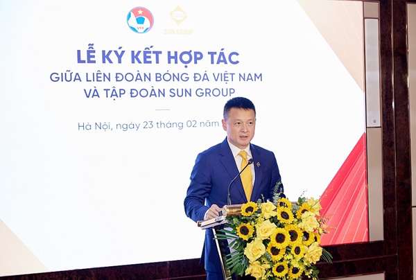 Ông Đặng Minh Trường, Chủ tịch HĐQT Tập đoàn Sun Group phát biểu tại sự kiện