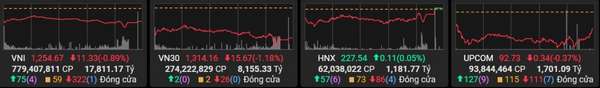 Nhóm dầu khí, viễn thông là điểm sáng trong phiên VN-Index giảm sâu