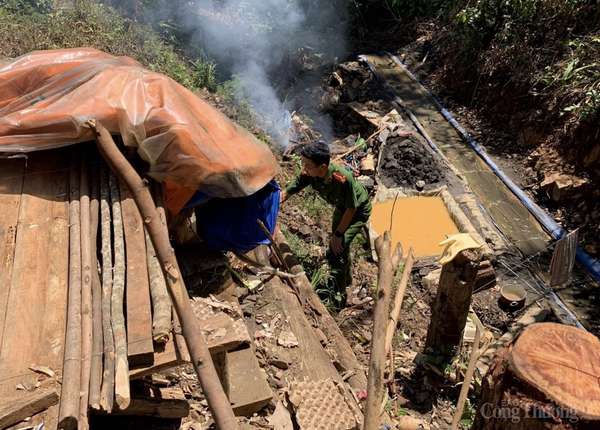 Huyện Lạc Dương (Lâm Đồng): Quyết liệt trong truy quét nạn khai thác khoáng sản trái phép