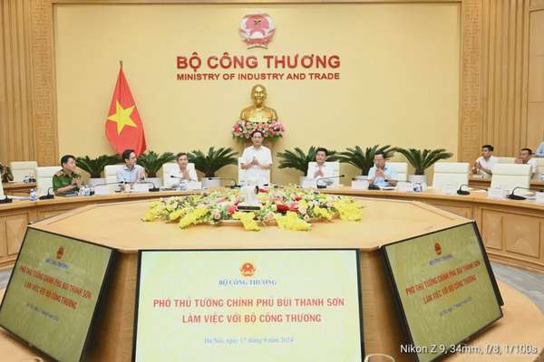 Phó Thủ tướng Bùi Thanh Sơn chúc ngành Công Thương 'tâm vững, chí bền', hoàn thành thắng lợi mọi nhiệm vụ