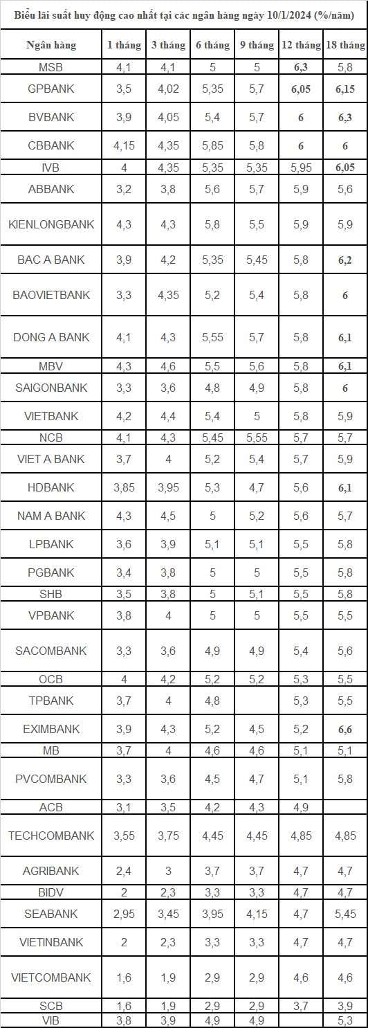 Lãi suất ngân hàng tăng mạnh năm 2024, CTCK dự báo gì về lãi suất huy động năm 2025