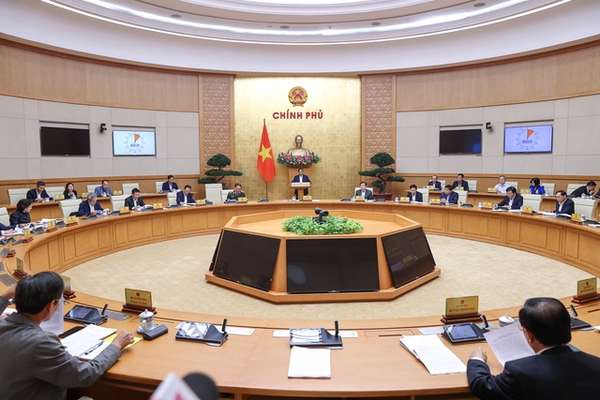 Thủ tướng Phạm Minh Chính chủ trì phiên họp Chính phủ thường kỳ tháng 2/2023 - Ảnh: VGP