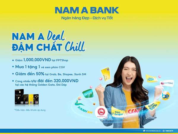 Chủ thẻ Nam A Bank JCB nhận hàng loạt ưu đãi dịp cuối năm