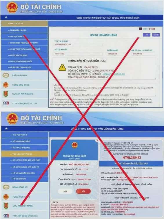 Tái diễn tình trạng giả mạo văn bản, con dấu và website của Bộ Tài chính