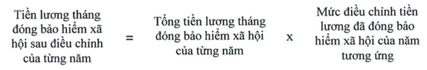 Mức điều chỉnh tiền lương và thu nhập tháng đóng bảo hiểm xã hội năm 2025