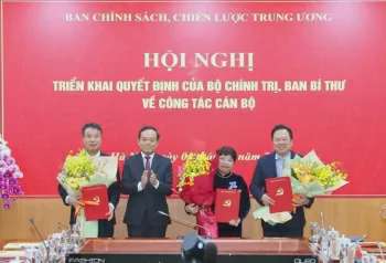 Bổ nhiệm 3 Phó trưởng Ban Chính sách, Chiến lược Trung ương