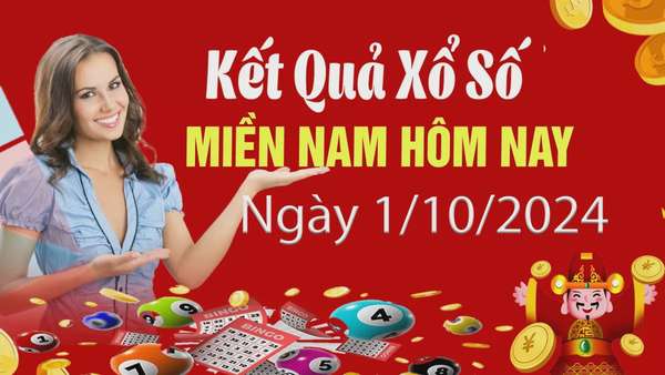 Kết quả Xổ số miền Nam ngày 1/10/2024, KQXSMN ngày 1 tháng 10, XSMN 1/10, xổ số miền Nam hôm nay