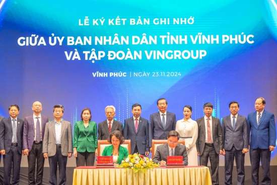 Tỉnh Vĩnh Phúc và Vingroup ký kết thỏa thuận hợp tác toàn diện về chuyển đổi xanh