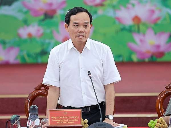 Phó Thủ tướng Trần Lưu Quang phát biểu tại hội nghị - Ảnh: VGP/Nhật Bắc