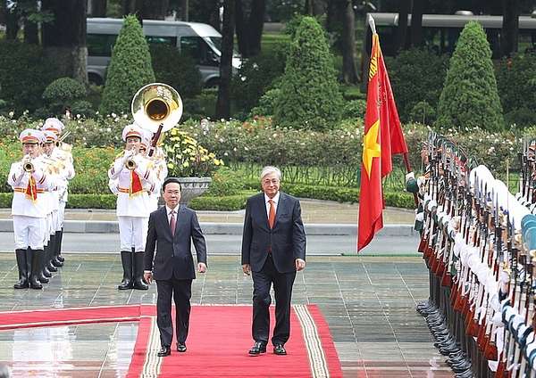 Chuyến thăm chính thức Việt Nam lần này của Tổng thống Kassym - Jomart Tokayev sẽ đánh dấu một chương mới trong hợp tác Việt Nam - Kazakhstan về kinh tế, thương mại và du lịch - Ảnh: VGP/Nhật Bắc