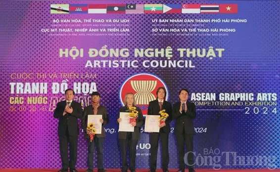 Giải nhất cuộc thi Tranh Đồ họa các nước ASEAN 2024 thuộc về tác phẩm của họa sĩ Philippines