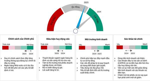 Triển vọng tín nhiệm 2025. Nguồn: VIS Rating