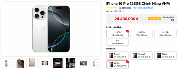 iphone 16 pro giá