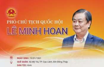 Infographic: Tiểu sử tân Phó Chủ tịch Quốc hội Lê Minh Hoan