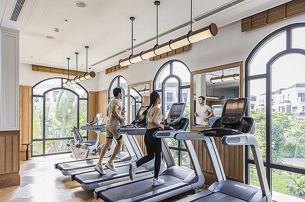 Cư dân Grand Bay Halong Villas hưởng ưu đãi miễn phí 100% khi sử dụng phòng tập gym của Clubhouse trong vòng 12 tháng kể từ thời điểm hoàn thiện biệt thự. Ảnh: BIM Land.