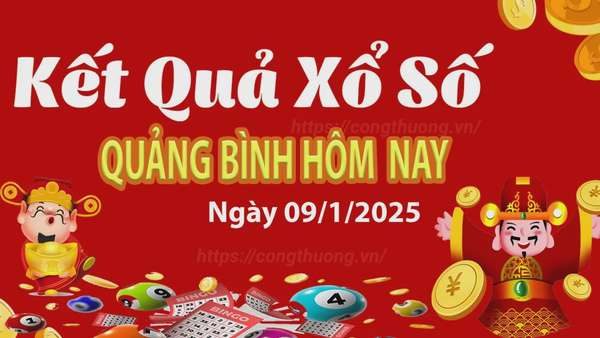 XSQB 9/1, kết quả xổ số Quảng Bình hôm nay 9/1/2025, KQXSQB