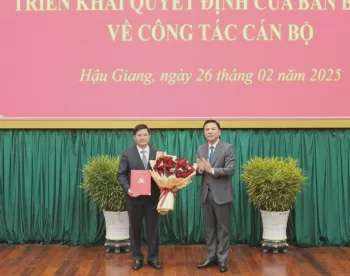 Ông Nguyễn Tuấn Anh giữ chức Phó Bí thư Thường trực Tỉnh ủy Hậu Giang