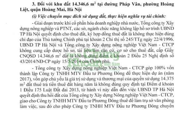 Thanh tra Chính phủ phát hiện hàng loạt sai phạm nghiêm trọng tại dự án Phương Đông Green Park (Hà Nội)