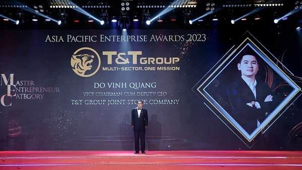 Ông Đỗ Vinh Quang, Phó Chủ tịch HĐQT Tập đoàn T&T Group được APEA 2023 vinh danh Doanh nhân xuất sắc Châu Á 2023