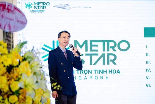 Ông Vincent Choo Wing Sung - GĐ Đầu tư Công ty Metro Star, chia sẻ về kế hoạch phát triển chuỗi dự án dọc 6 tuyến metro