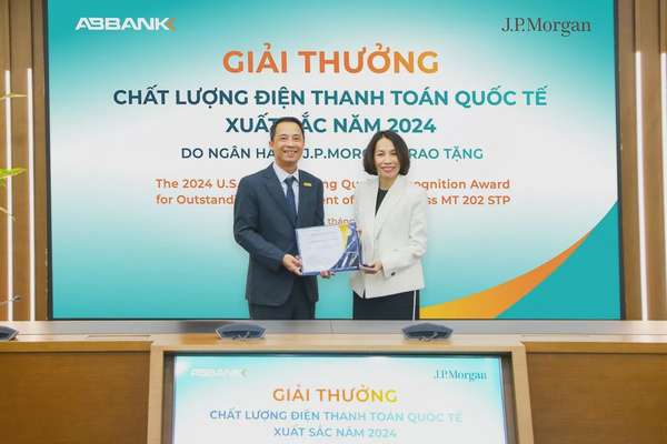 ABBANK được vinh danh ngân hàng có Chất lượng điện thanh toán quốc tế xuất sắc 2024