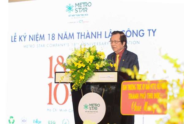 Ông Vũ Hồng Quang – Chủ tịch Công ty Metro Star, chia sẻ tại sự kiện