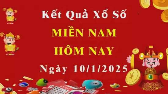 Kết quả Xổ số miền Nam ngày 10/1/2025, XSMN 10/1, KQXSMN