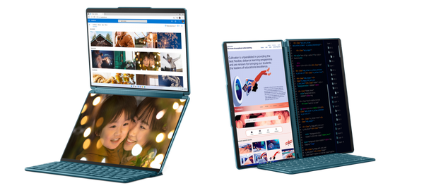 Lenovo Yoga Book 9i là chiếc laptop sở hữu 2 màn hình OLED 13,3 inch độc lạ (Nguồn ảnh: Internet)