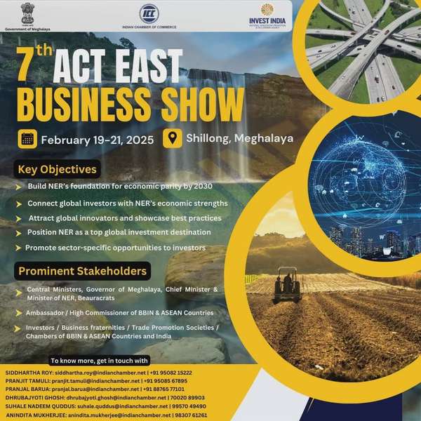 Mời tham gia Triển lãm ACT East Business Show lần thứ 7 tại bang Meghalaya, Ấn Độ