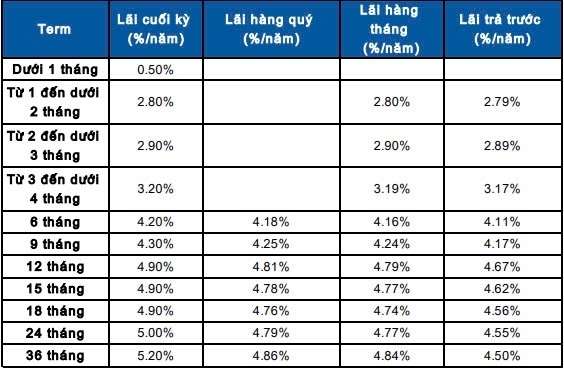 Gửi 100 triệu đồng tại Sacombank kỳ hạn 6 tháng nhận lãi ra sao?