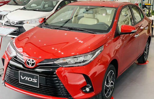 Toyota Vios có thiết kế hiện đại, màu sắc trẻ trung